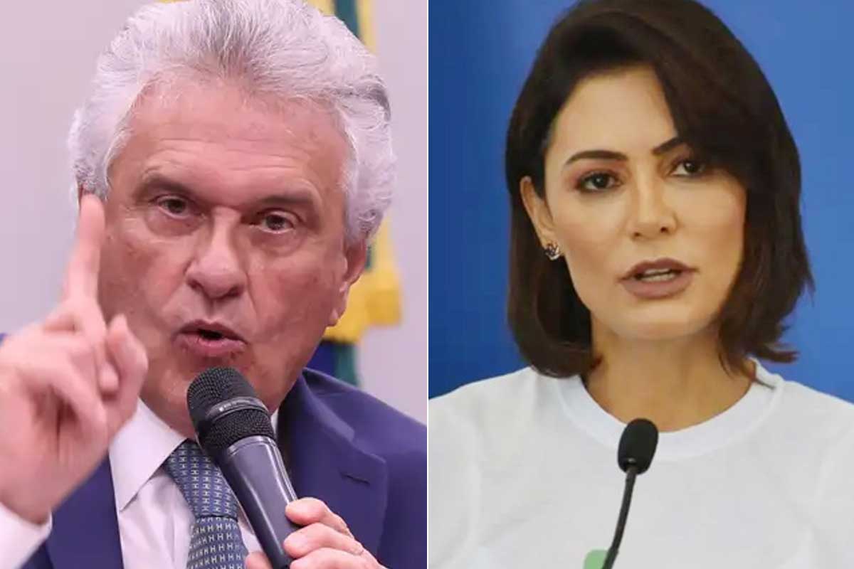 Bolsonaro avalia Michelle como vice em eventual chapa da direita liderada por Ronaldo Caiado, diz colunista