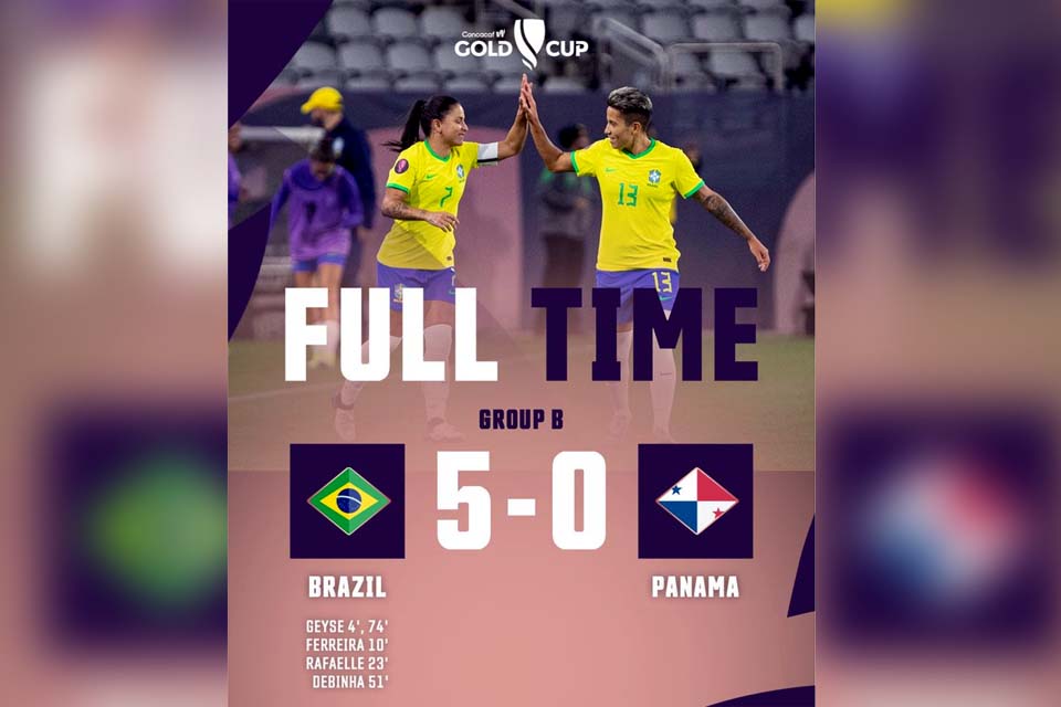 Invicta na Copa Ouro, seleção feminina fecha 1ª fase com goleada 