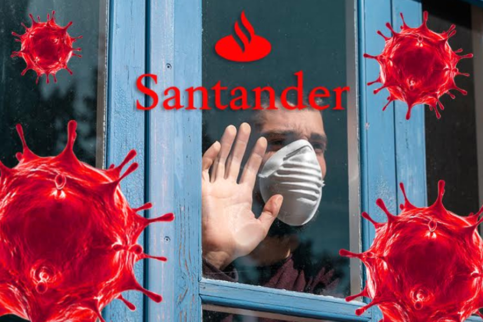 Enquanto funcionários adoecem pelo novo coronavírus, Santander cobra metas impossíveis e quer mais demissões