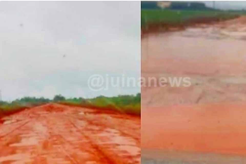 Descaso com rodovia federalizada transforma viagem entre Juína e Vilhena em 