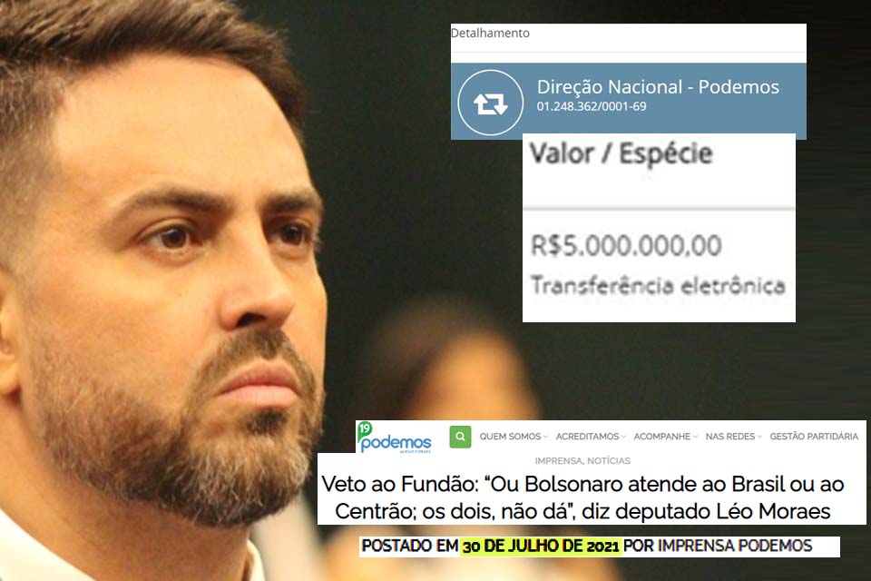 Candidato ao Governo de Rondônia que discursou contra aumento do Fundão Eleitoral recebeu R$ 5 milhões para campanha e já gastou quase um e meio