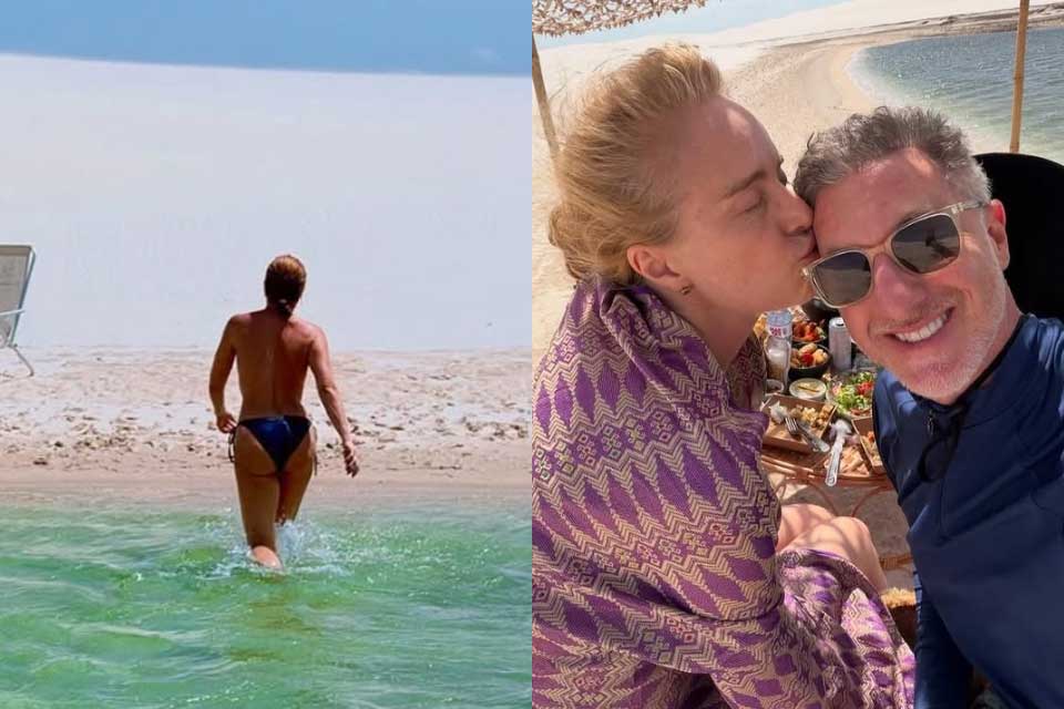 “Com topless e natureza”: Angélica celebra 52 anos nos Lençóis Maranhenses