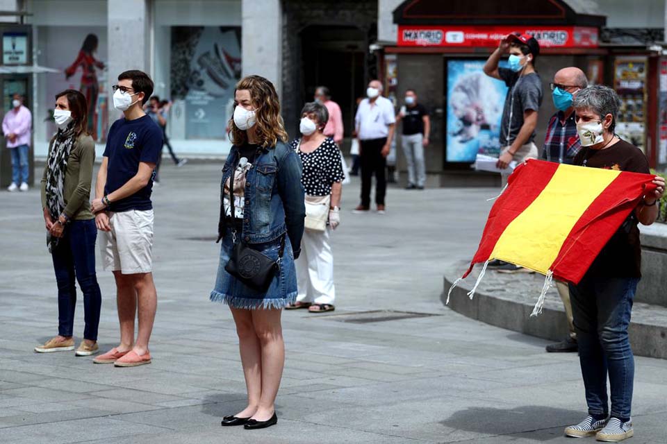 Espanha não registra novas mortes por coronavírus desde domingo