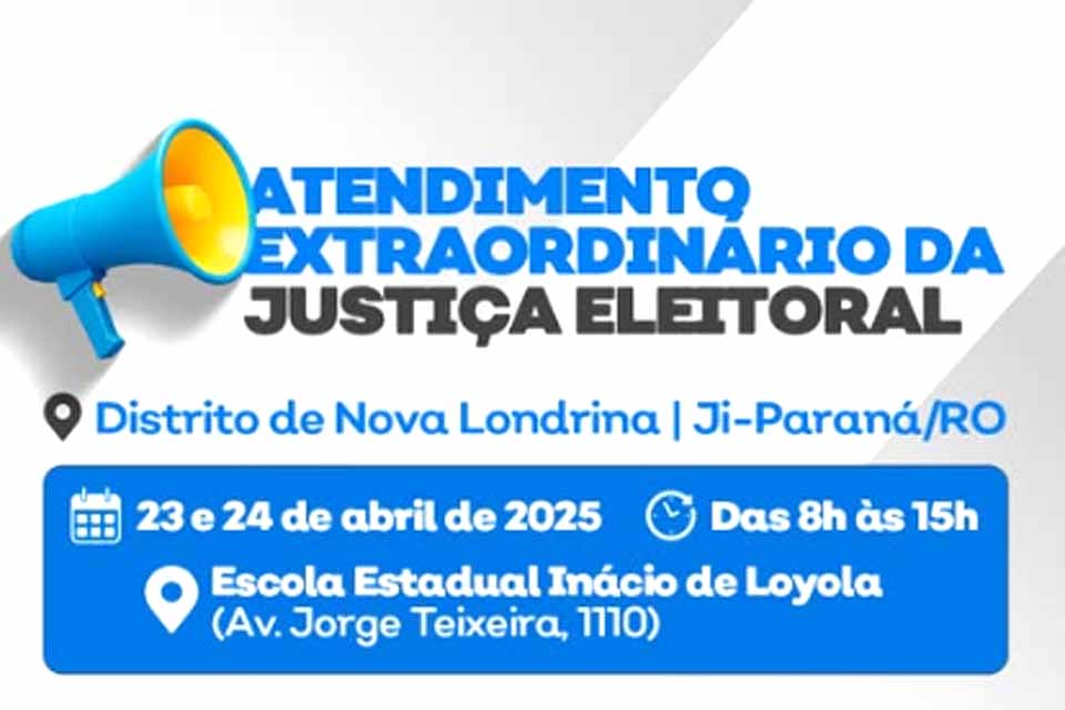 Justiça Eleitoral realiza atendimento extrordinário no Distrito Nova Londrina