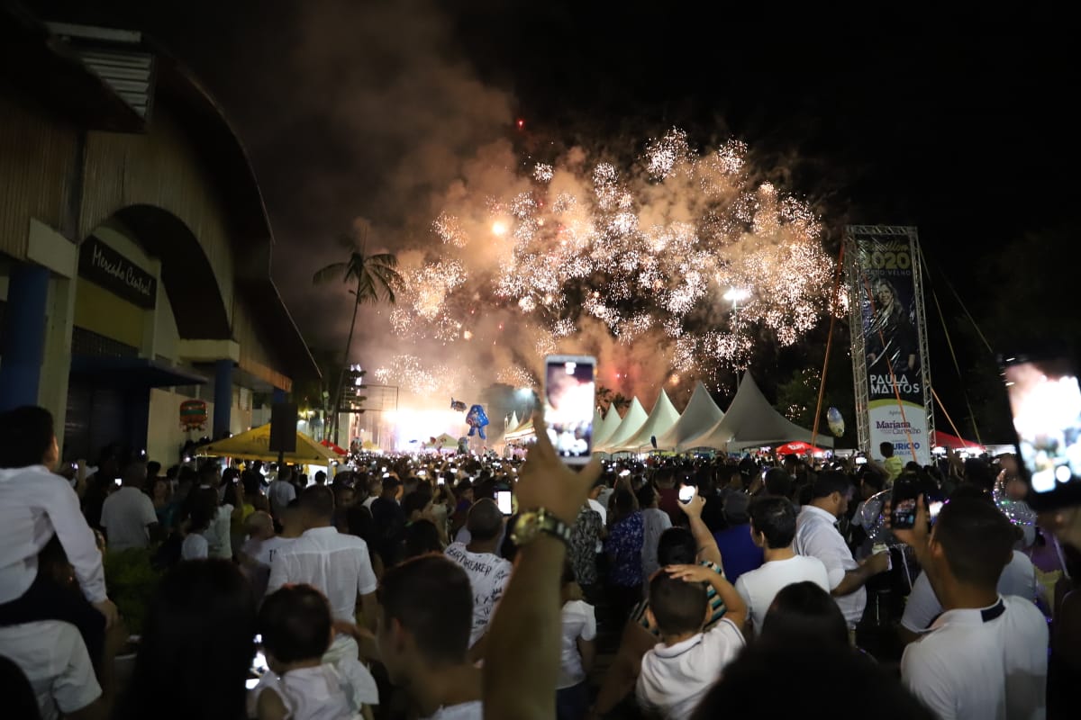 Música e queima de fogos animaram o réveillon de Porto Velho; a festa aconteceu de forma organizada e pacifica