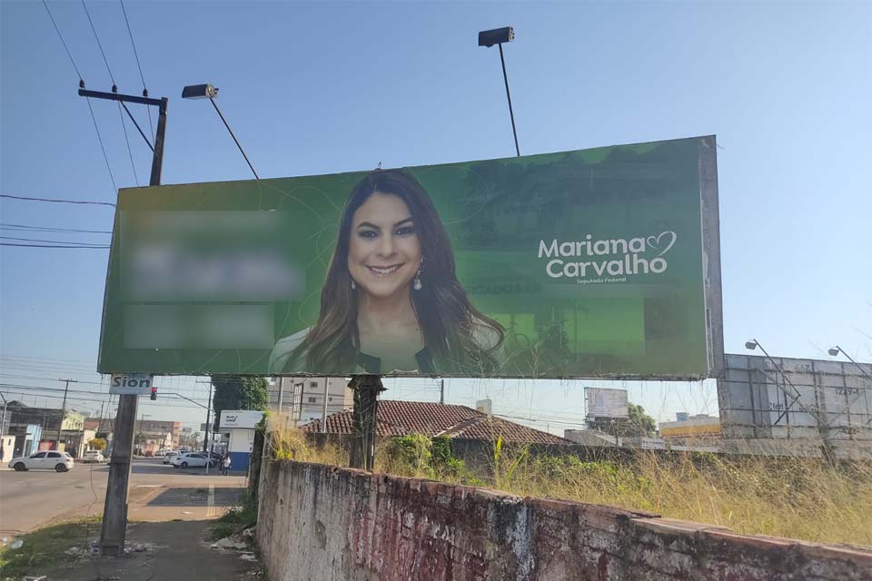 Outdoors de Mariana Carvalho: MPF de Rondônia vai apurar eventual prática de abuso de poder político e propaganda eleitoral irregular