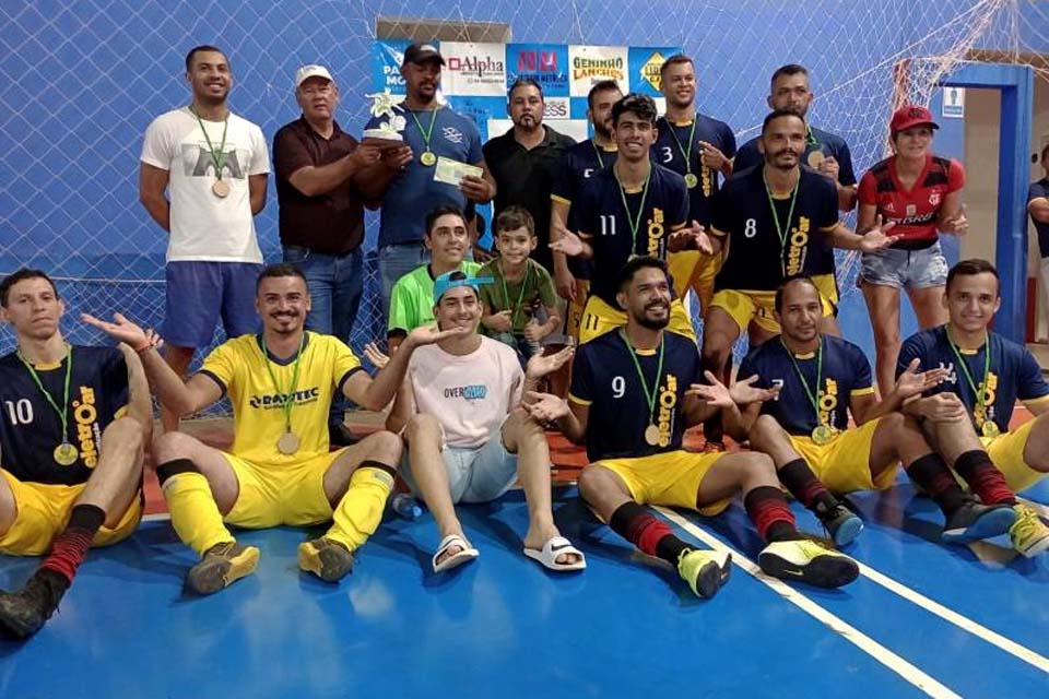 Com goleada sobre o 16 de Junho, Eletro Ar conquista o título da Copa Vilhena de Futsal 2022