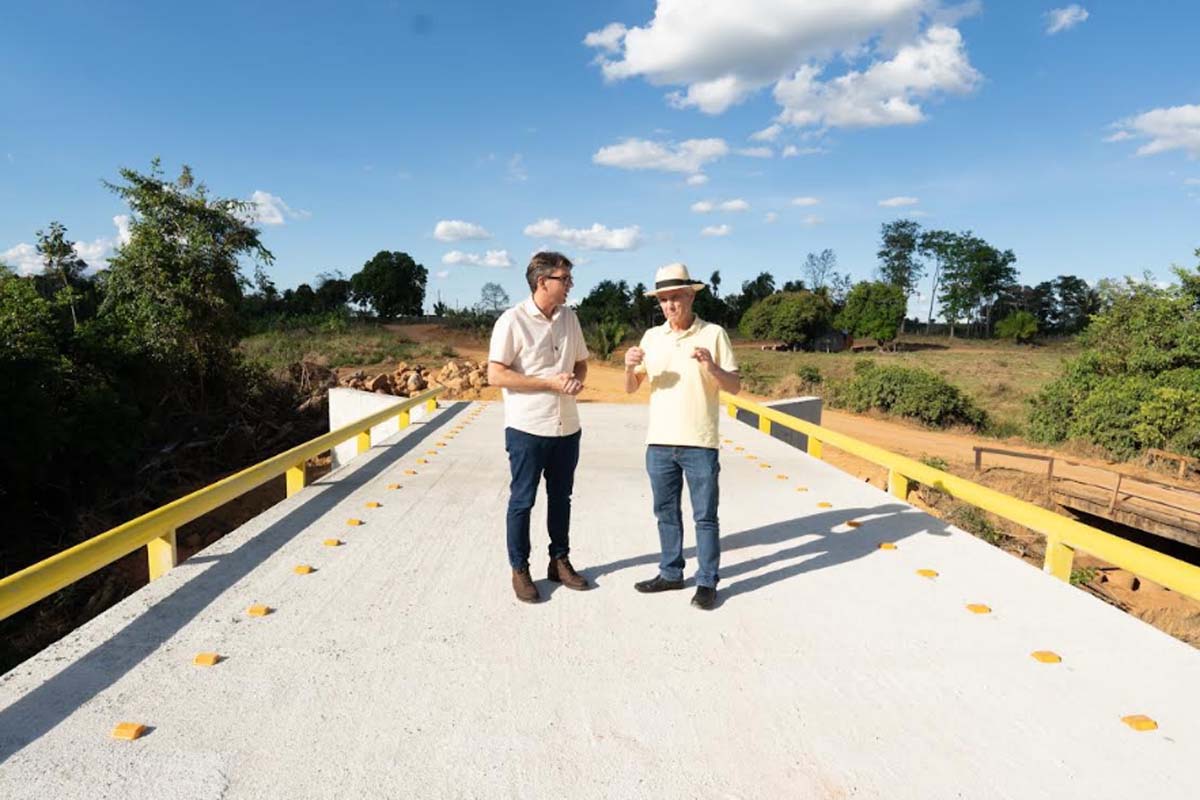 Nova ponte de concreto e aço sobre o Rio Passaqual será inaugurada na próxima sexta-feira (28)