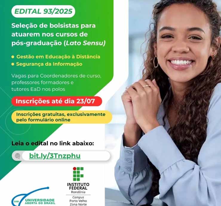 Zona Norte abre seleção de bolsistas para cursos de pós-graduação a distância
