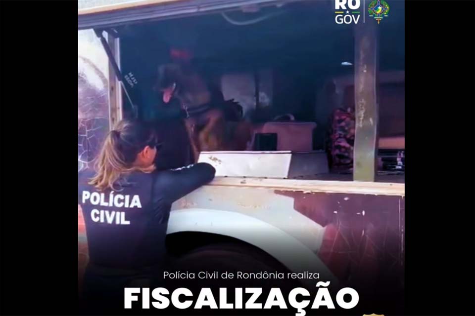 Polícia Civil de Rondônia realiza fiscalização em rodovia com apoio da PRF