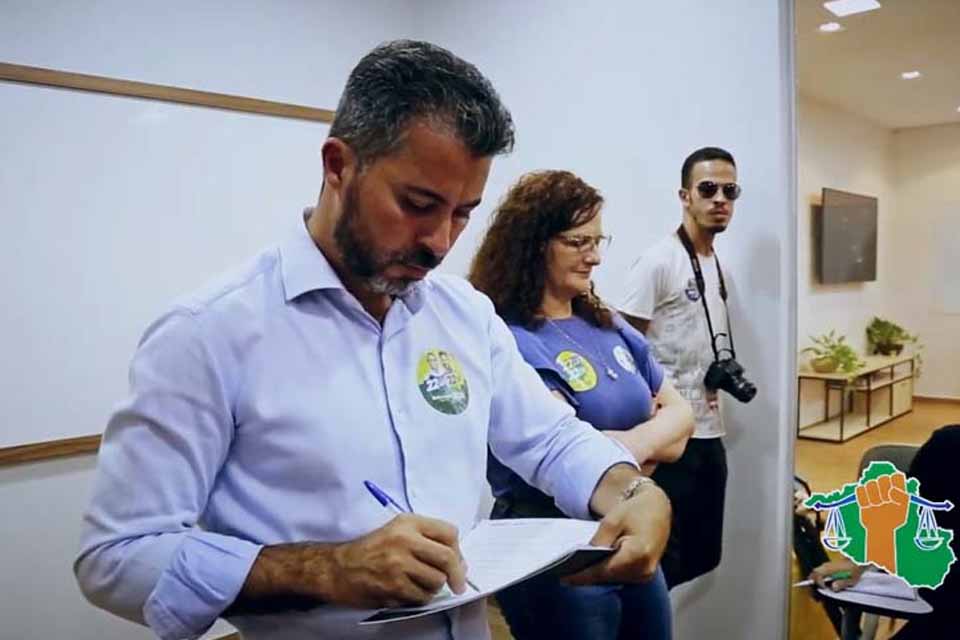 Sindicatos Unidos entregam pauta unificada da classe trabalhadora ao candidato Marcos Rogério