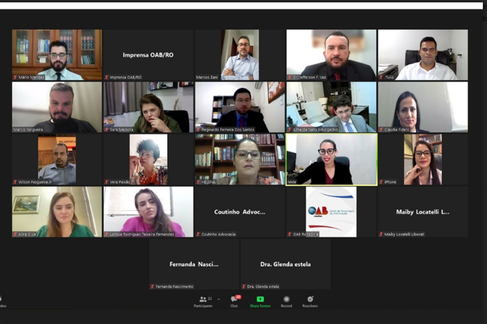 OAB vai fiscalizar garantia de acesso à Justiça com retorno do atendimento virtual do TJ de Rondônia