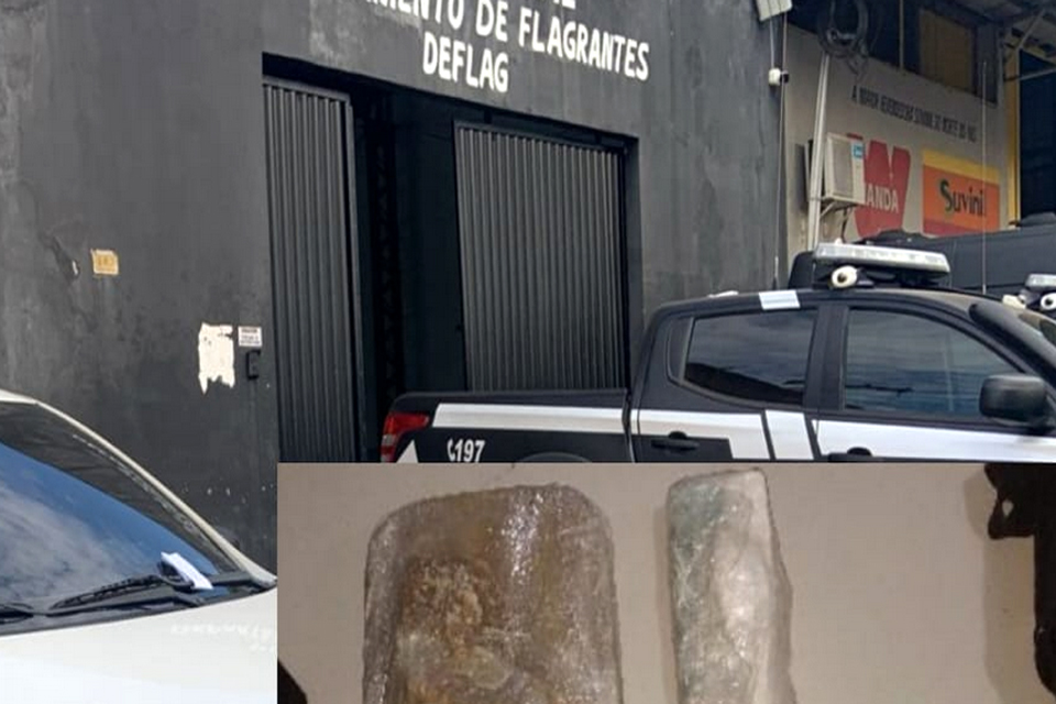 Motorista de aplicativo é preso com tabletes de cocaína