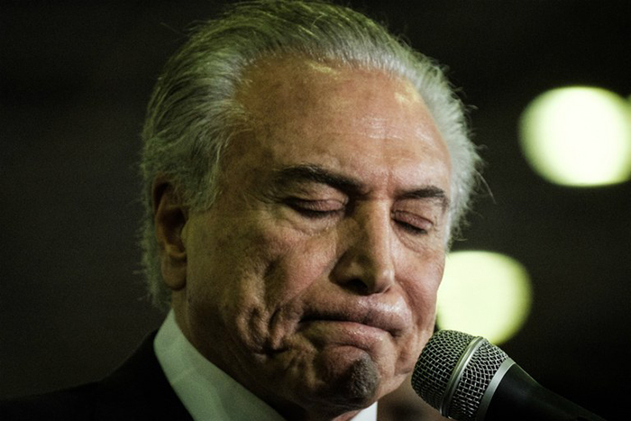 A desfaçatez do brasileiro sem vergonha faz Temer prosperar