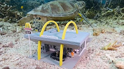 Artista recria cenários em miniatura de baixo d'água