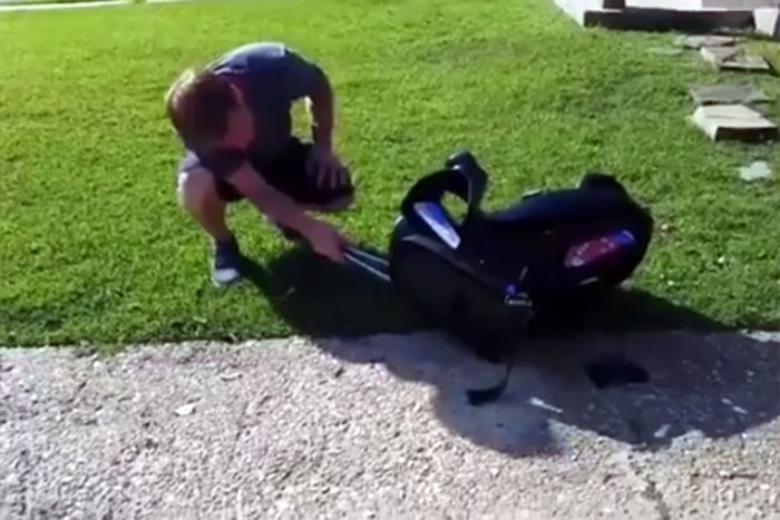 Mãe encontra cobra em cadeira de criança