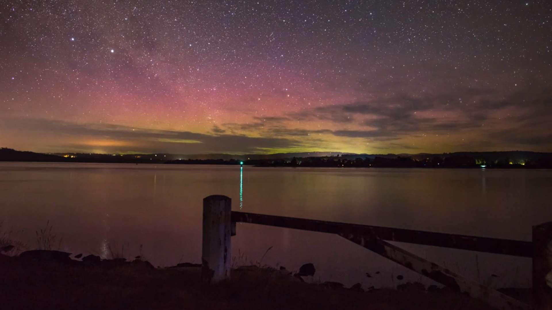 Incrível aurora austral registrada em timelapse