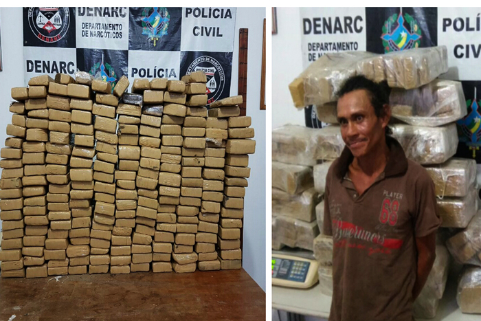 Denarc prende foragido com cerca de 200 quilos de maconha em sítio na capital