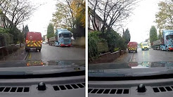 Carteiro impaciente sobe em calçada para não parar