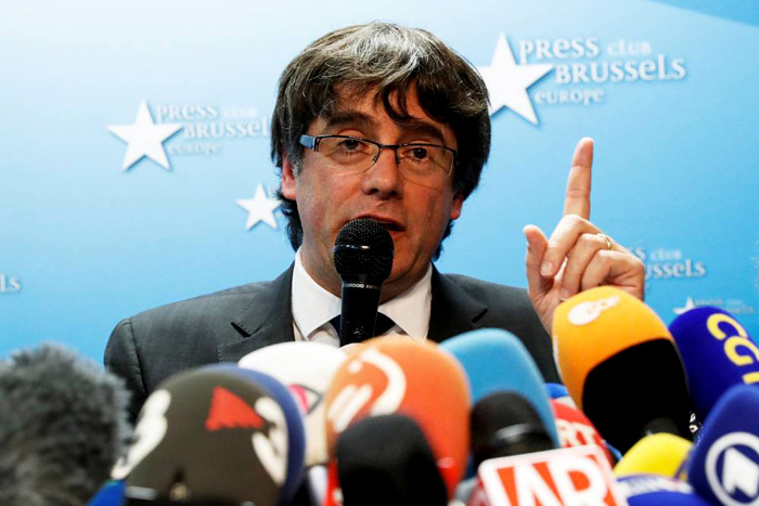 Ex-presidente da Catalunha diz que não foi à Bélgica buscar asilo
