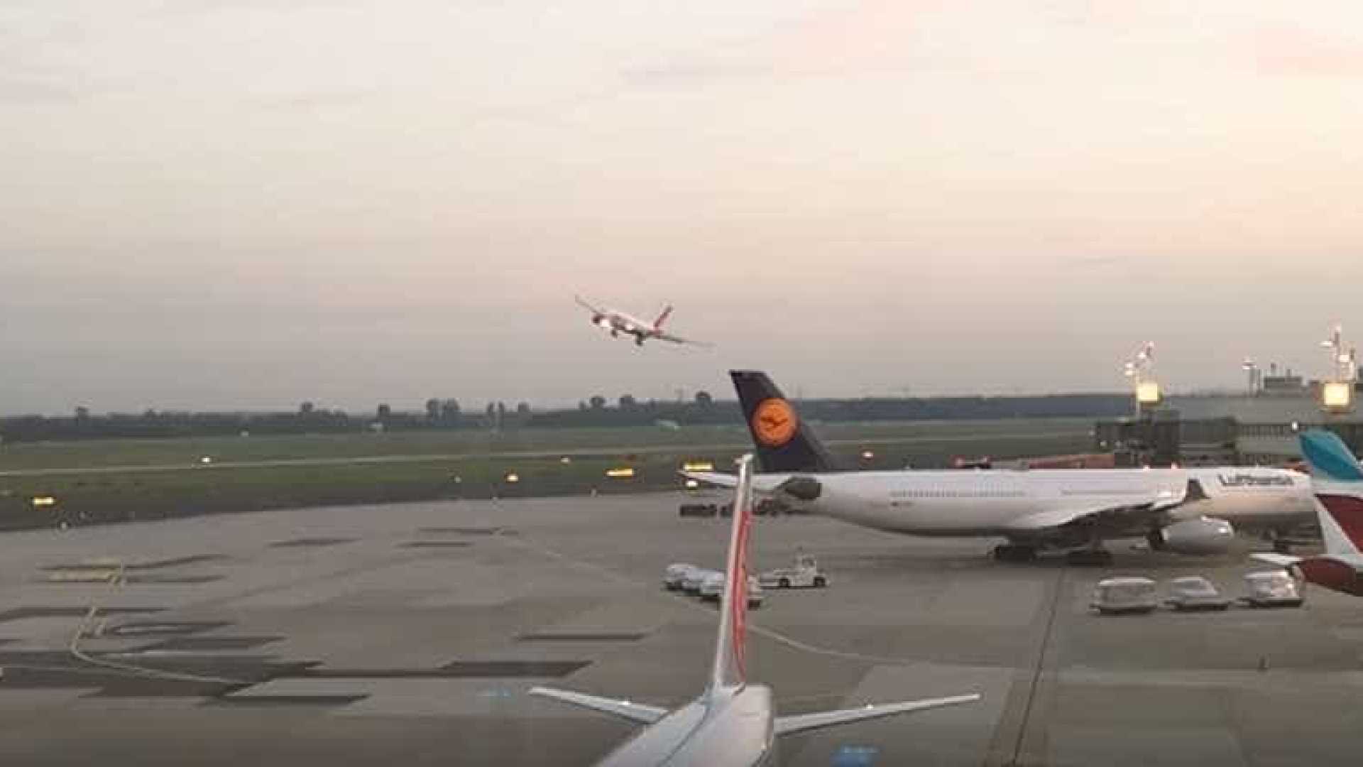 Piloto é suspenso após manobra arriscada 