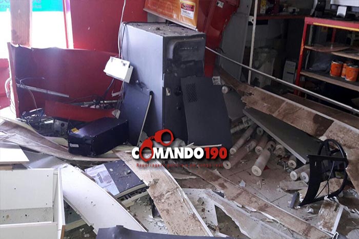 Bandidos explodem caixa eletrônico em Ouro Preto do Oeste 