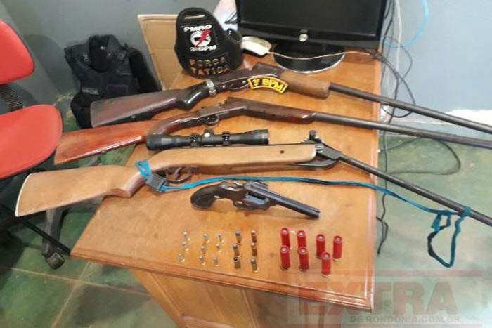 Operação Paz no Campo apreende armas munições em Cerejeiras