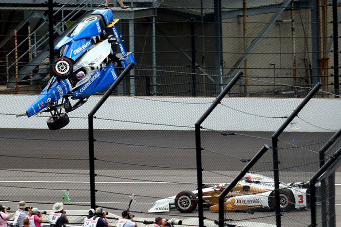 Piloto sofre acidente incrível nas 500 milhas 500 Milhas de Indianapolis 