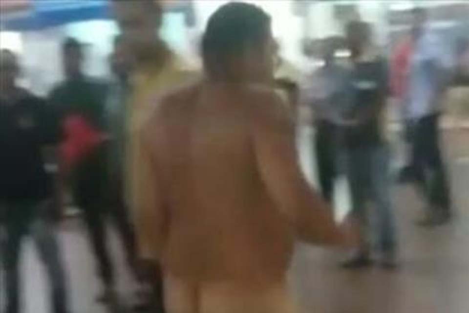 Homem mistura drogas, surta e sai correndo pelado