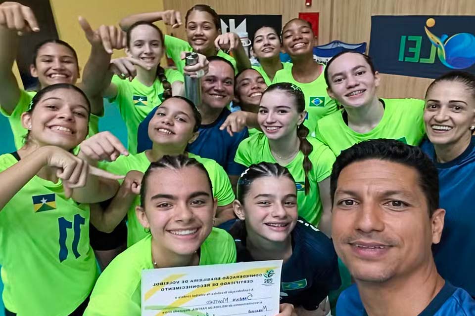 Seleção sub-16 de Rondônia mantém vaga na elite e atleta de Vilhena recebe prêmio nacional