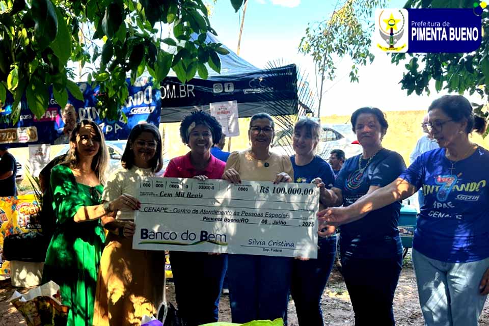 Prefeitura de Pimenta Bueno viabiliza emenda de R$ 100 mil para o CENAPE