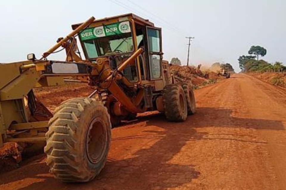 Rodovias primárias do município e região são recuperadas pelo DER