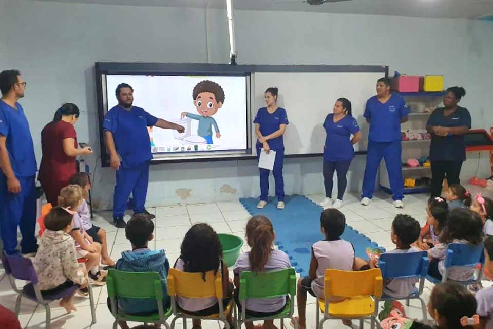 Programa Saúde na Escola leva ações educativas às unidades de ensino da rede municipal em Ji-Paraná