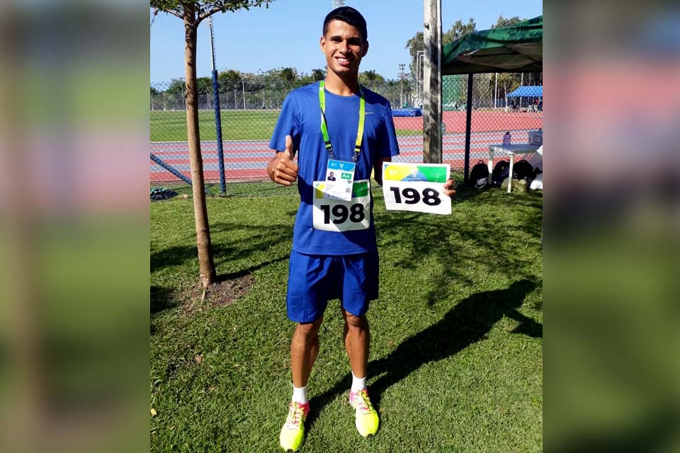 Atleta rondoniense participa da fase final de atletismo no JUBS, em Fortaleza
