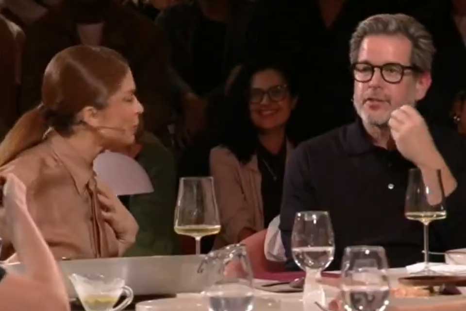 “Eu dou mil reais se vocês não ficarem juntos”, brinca Tatá Werneck com Grazi e Murilo Benício