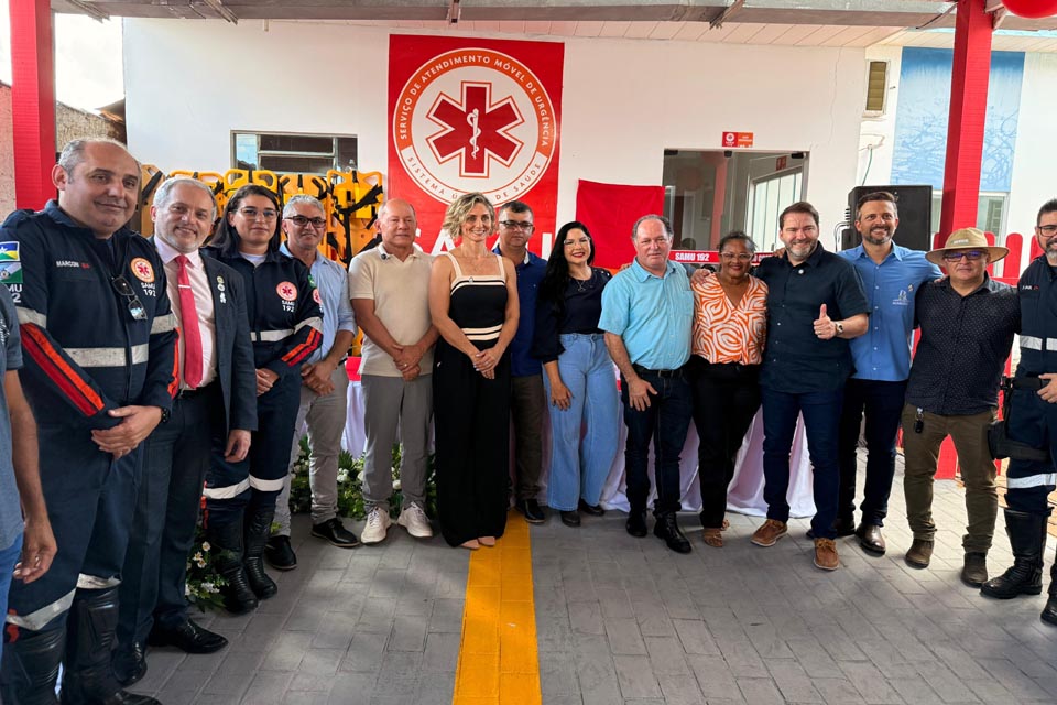 Presidente Alex Redano participa da inauguração da base descentralizada do SAMU em Rio Crespo