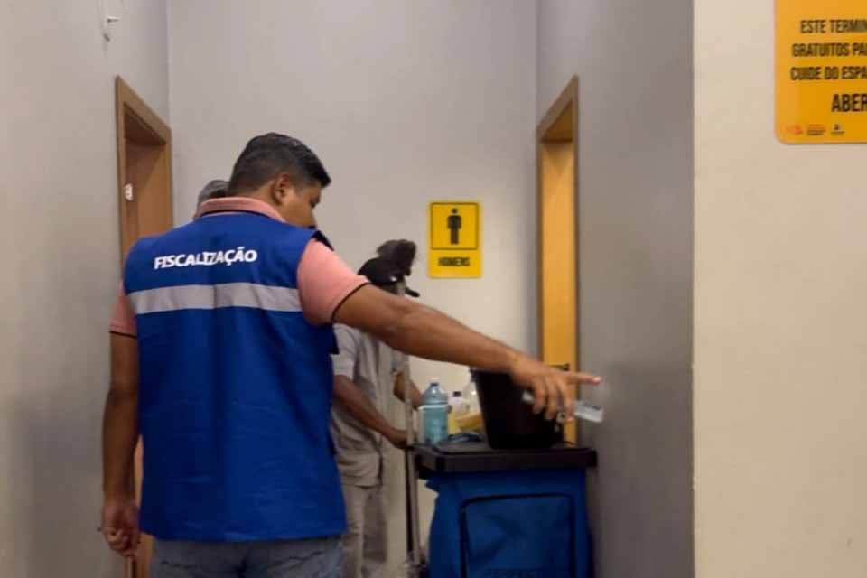 ARDPV determina limpeza ininterrupta nos banheiros da Rodoviária