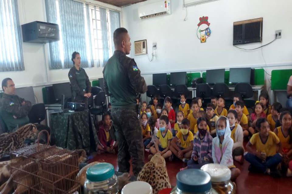 Batalhão de Polícia Ambiental leva ações de educação sobre meio ambiente à região 