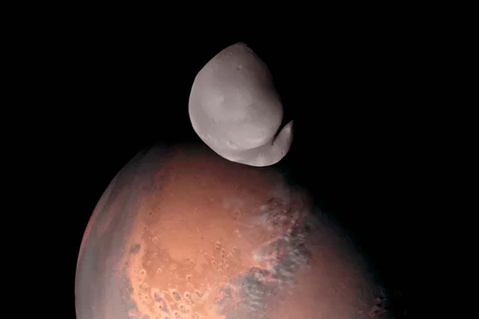 Sonda espacial revela imagem em alta resolução da lua de Marte