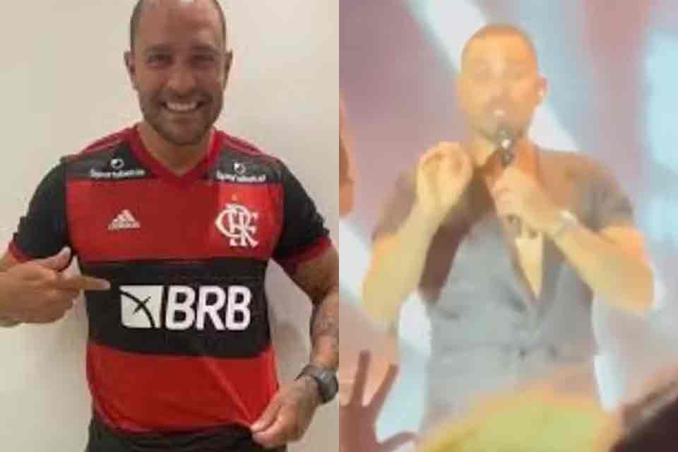 Diogo Nogueira se irrita em show após provocações sobre o Flamengo: “Vai tomar no seu c*”
