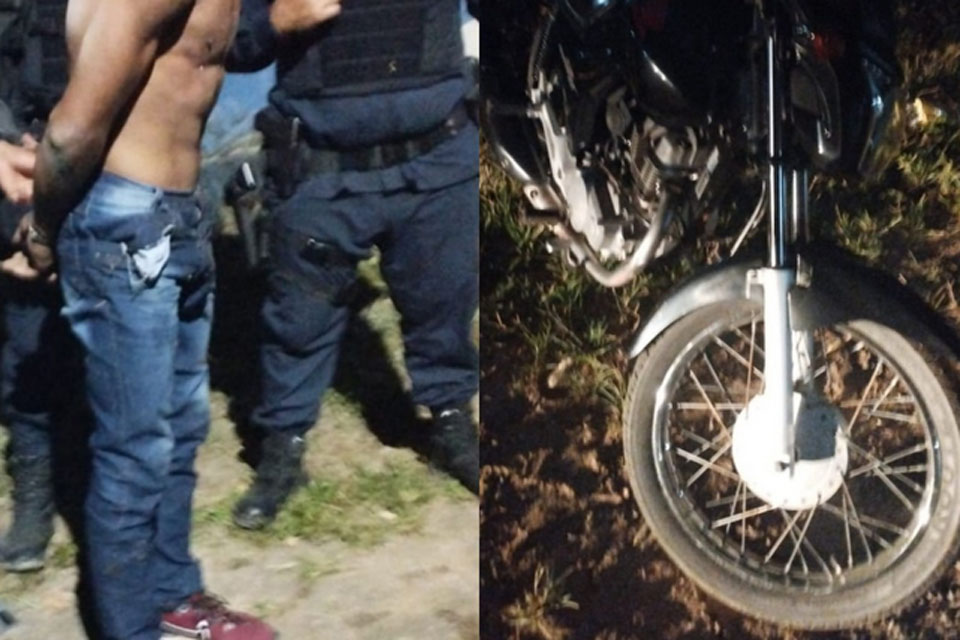 Perseguição, tiros e bandido que roubou moto na capital é preso em Candeias