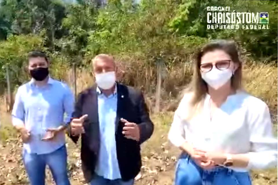 Deputado Federal Coronel Chrisóstomo destina recursos para construção de escola de ensino infantil e fundamental no bairro Novo