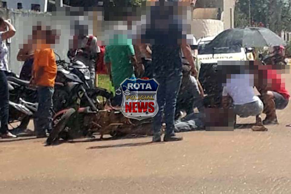 Motociclista fica em estado grave após atingir cachorro em avenida
