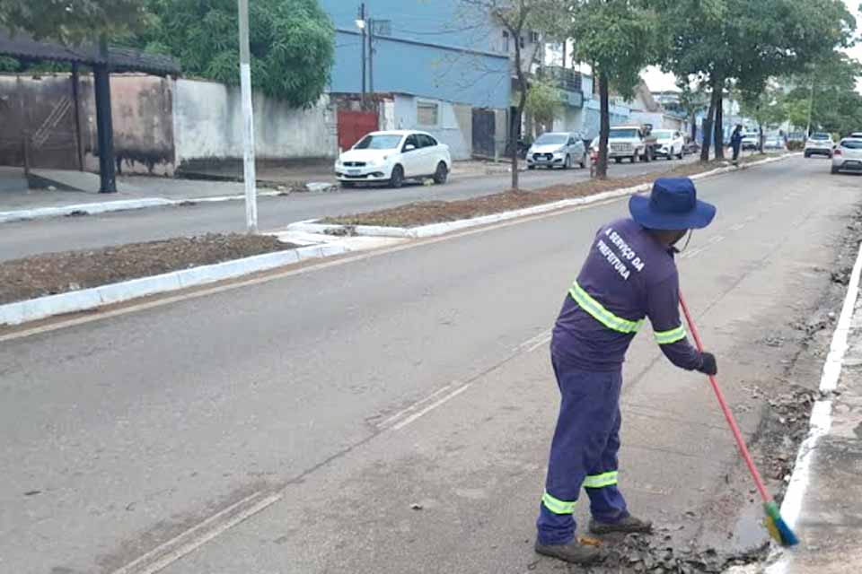 Prefeito Affonso destaca a importância de manter ruas e avenidas limpas em Ji-Paraná