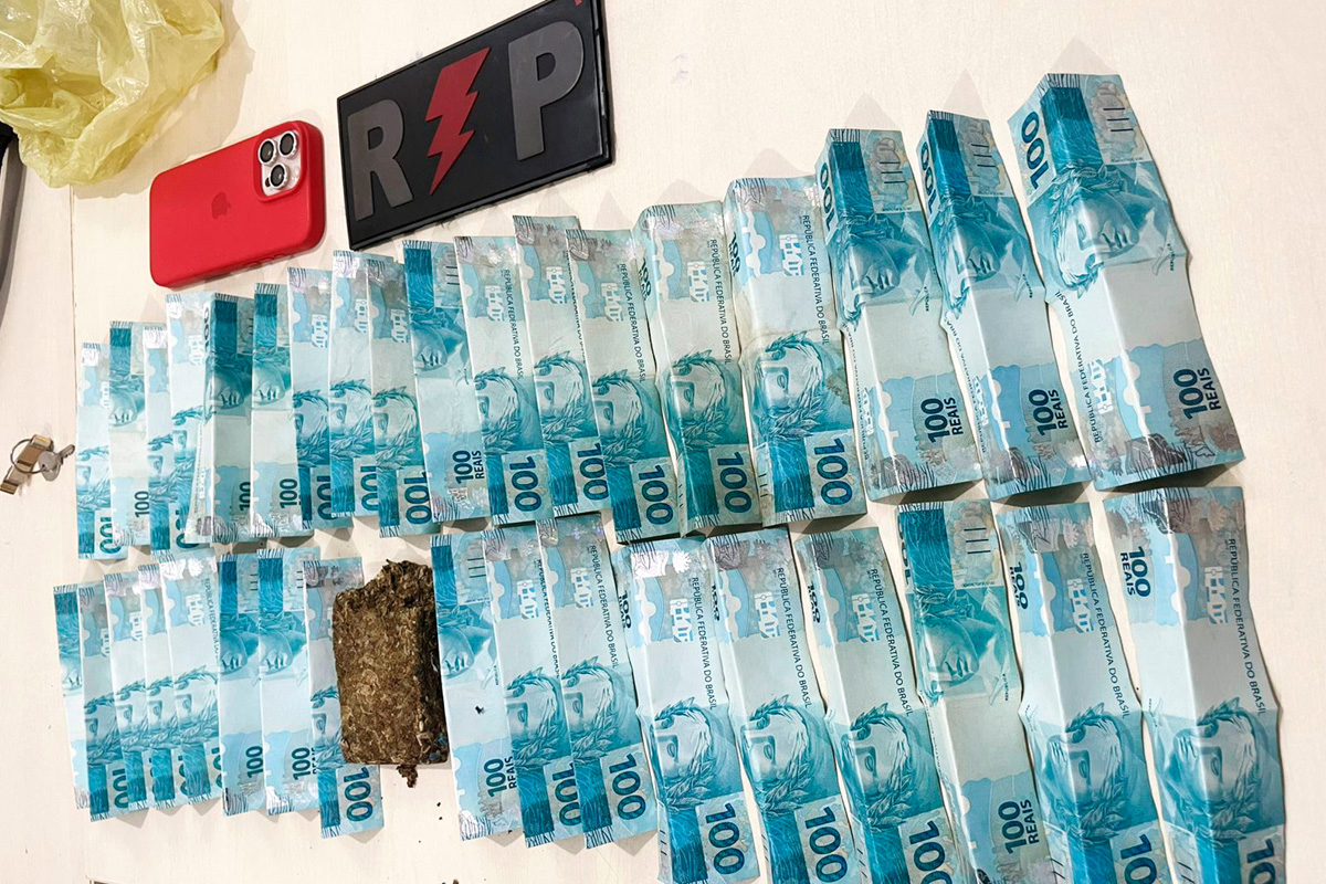 Polícia Militar apreende droga e dinheiro durante abordagem em Ji-Paraná