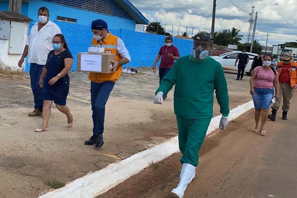 Testes rápidos e medicamentos reforçam força-tarefa do governo do Estado 