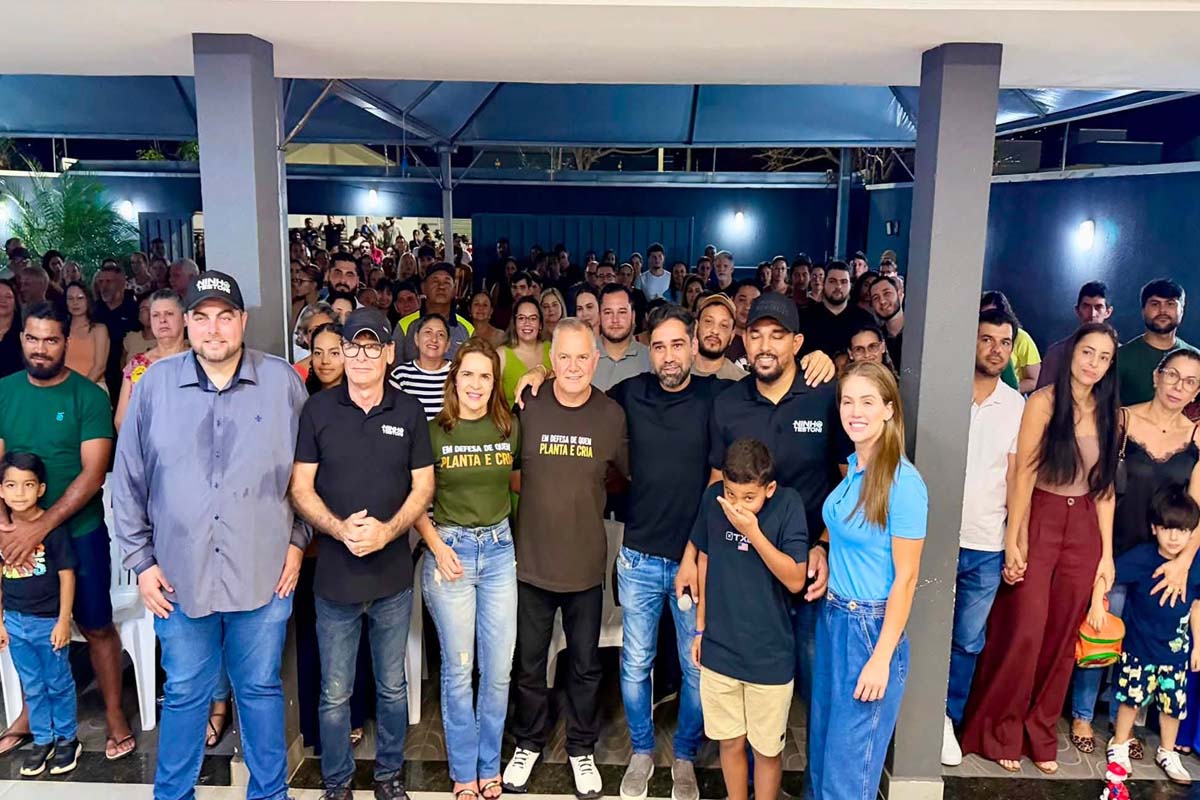 Lucio Mosquini participa de reunião política em Ouro Preto do Oeste e apresenta projeto 