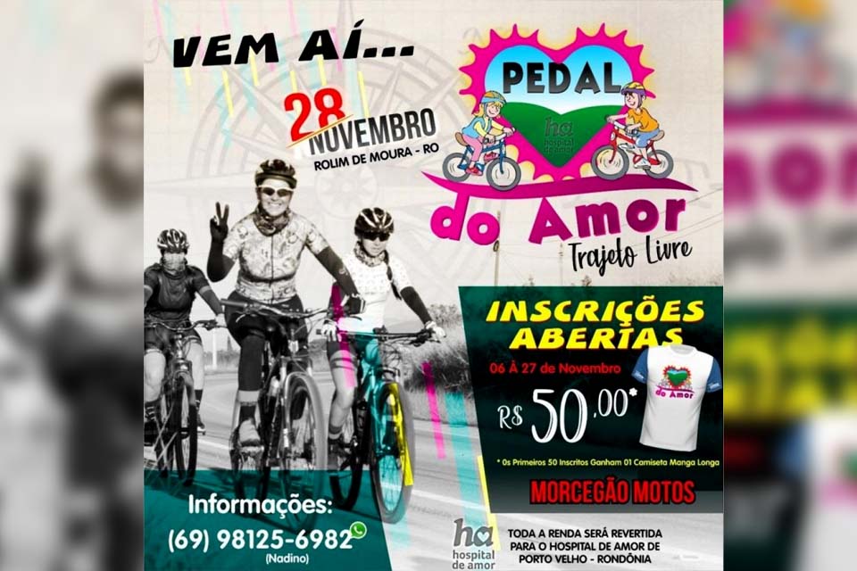 Abertas Inscrições para Pedal do Amor em Rolim de Moura