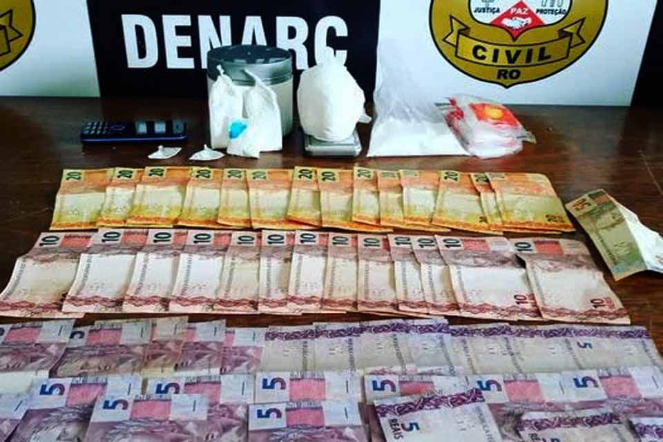 Polícia Civil fecha boca de fumo e prende traficante em Porto Velho