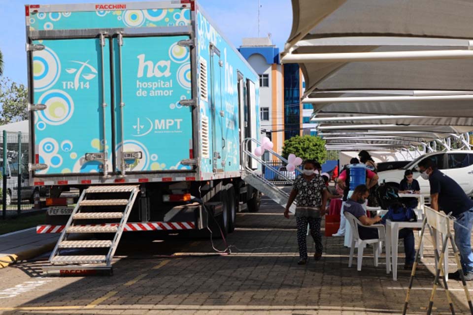 Carreta do Hospital de Amor traz atendimentos preventivos em unidades do TJ de Rondônia  